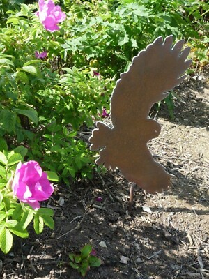 Metall Stahl Garten Ornament Skulptur Waldkauz von David Cook