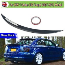 REAR BOOT MP SPOILER TRUNK LIP WING FOR BMW 1 SERIES E82 07-13 GLOSS BLACK