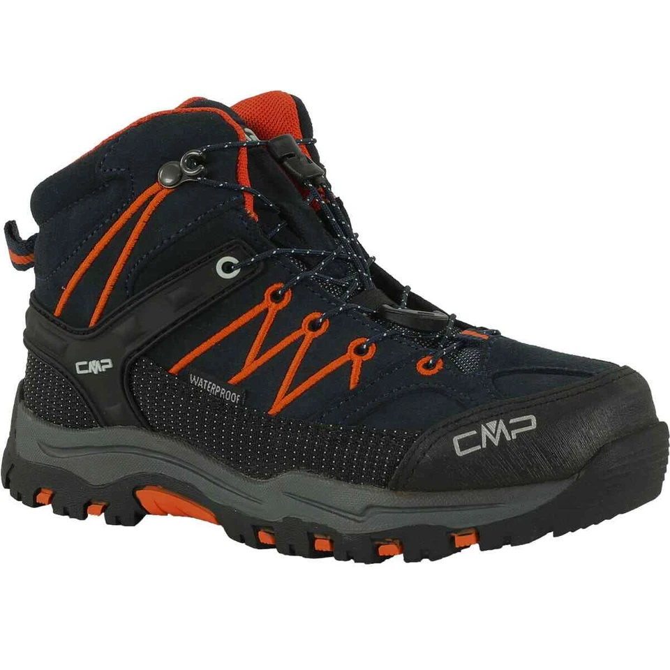 CMP Campagnolo Chaussures Enfant Kids Rigel Milieu Randonnée Wp Id Noir Bleu - Photo 2/4