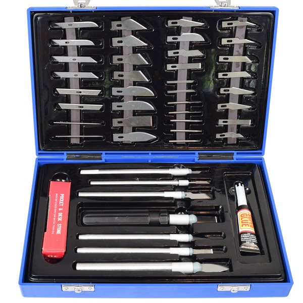 Schablonen Modellier Skalpell Bastel PräZisions Messer Set Modellbau Basteln-image