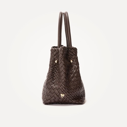Italian Leather Handbag Perfect for Daily Use New With Tags Dark Brown Dust Bag - Picture 6 of 8