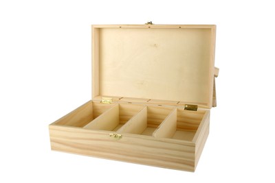 Boîte Ancienne En Bois à Compartiments - Plateau De Rangement Vintage - Fait Main Vers 1900-1940