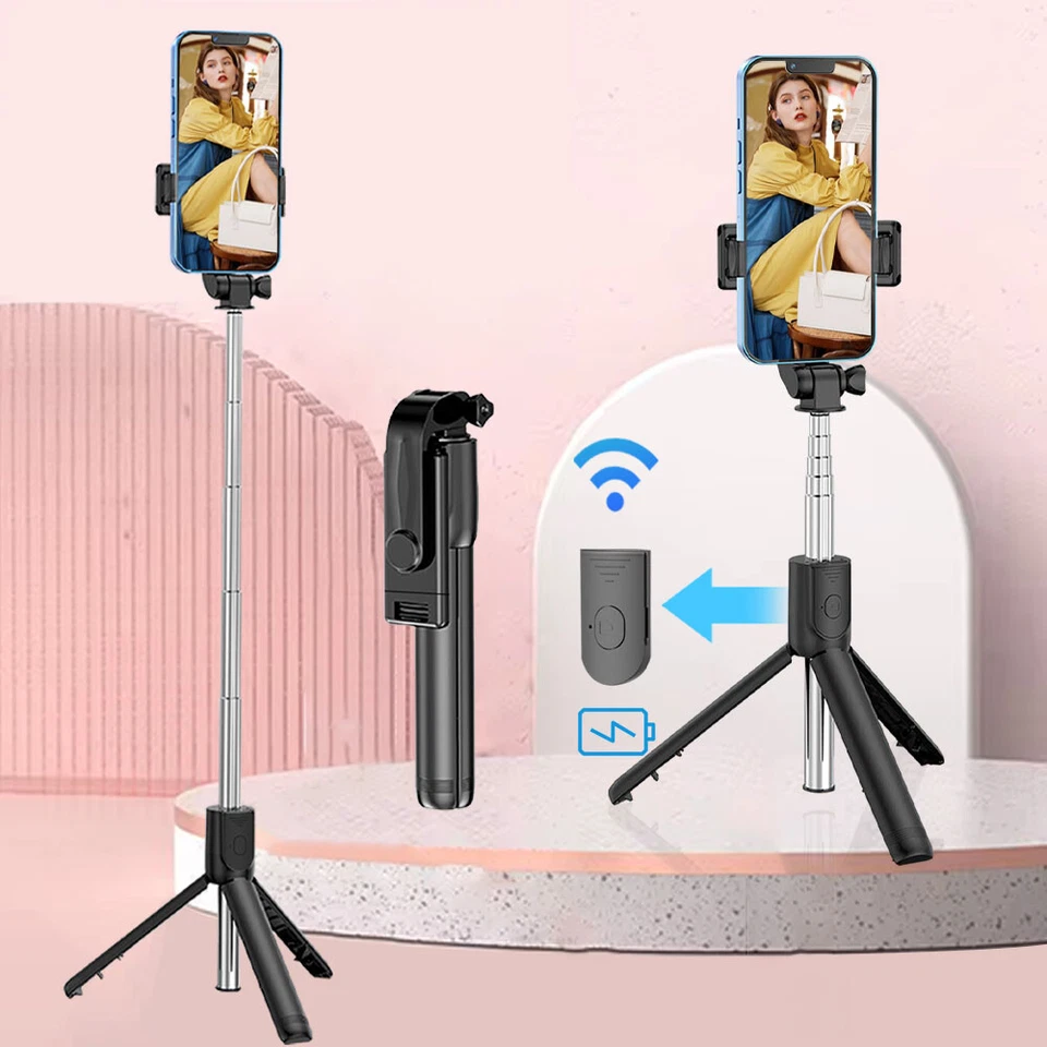 Mini Selfie Stick tripod with remote control  for iPhone 14, 13, 12, XR and more - Image 3 of 4