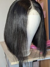 Virgin Bob Perücken für Damen Echthaar Per�...