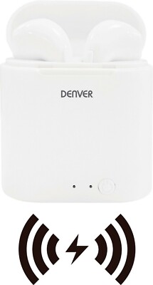 Denver TWQ-40P True Wireless InEar Headset Kopfhörer Qi Ladefunktion