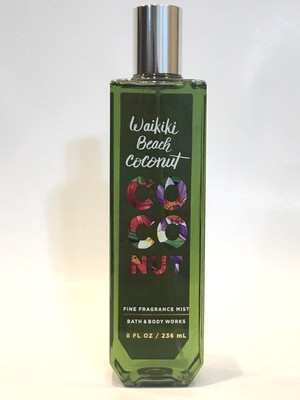 New 1 Bath Body Works Waikiki Beach Coconut Fragrance Mist Body Spray 8 Fl Oz 667545946486 Ebay