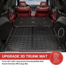 2011-2021 Jeep Gran Cherokee All Weather Trunk Cargo Liner Mat TPE Black NEW