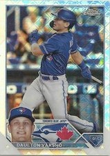 Daulton Varsho 2023 Topps Chrome Logofractor Edition #33 Toronto Blue Jays