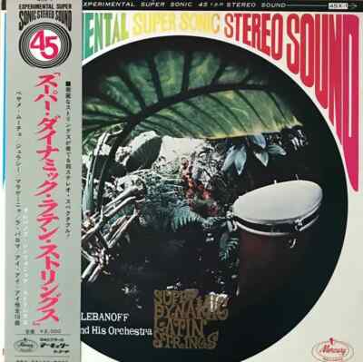 LP Clebanoff And His Orchestra Super Dynamic Latin Strings + OBI + INSERT