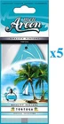 5x Mon Areon Tortuga Car Air Fresheners Quality Perfume Office Taxi Scent
