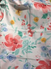 Spring Flowers 100 Cotton Fabric - 36 x42 1 Yard