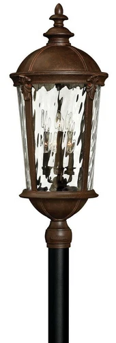 HINKLEY | 6 LIGHT STREET POST LAMP TOP ✪NEW✪ 1921RK RIVER ROCK WINDSOR RARE USA - Picture 1 of 13