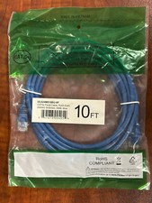 Lot of 10 10ft CAT 5e Snagless Patch Cable Blue High Quality