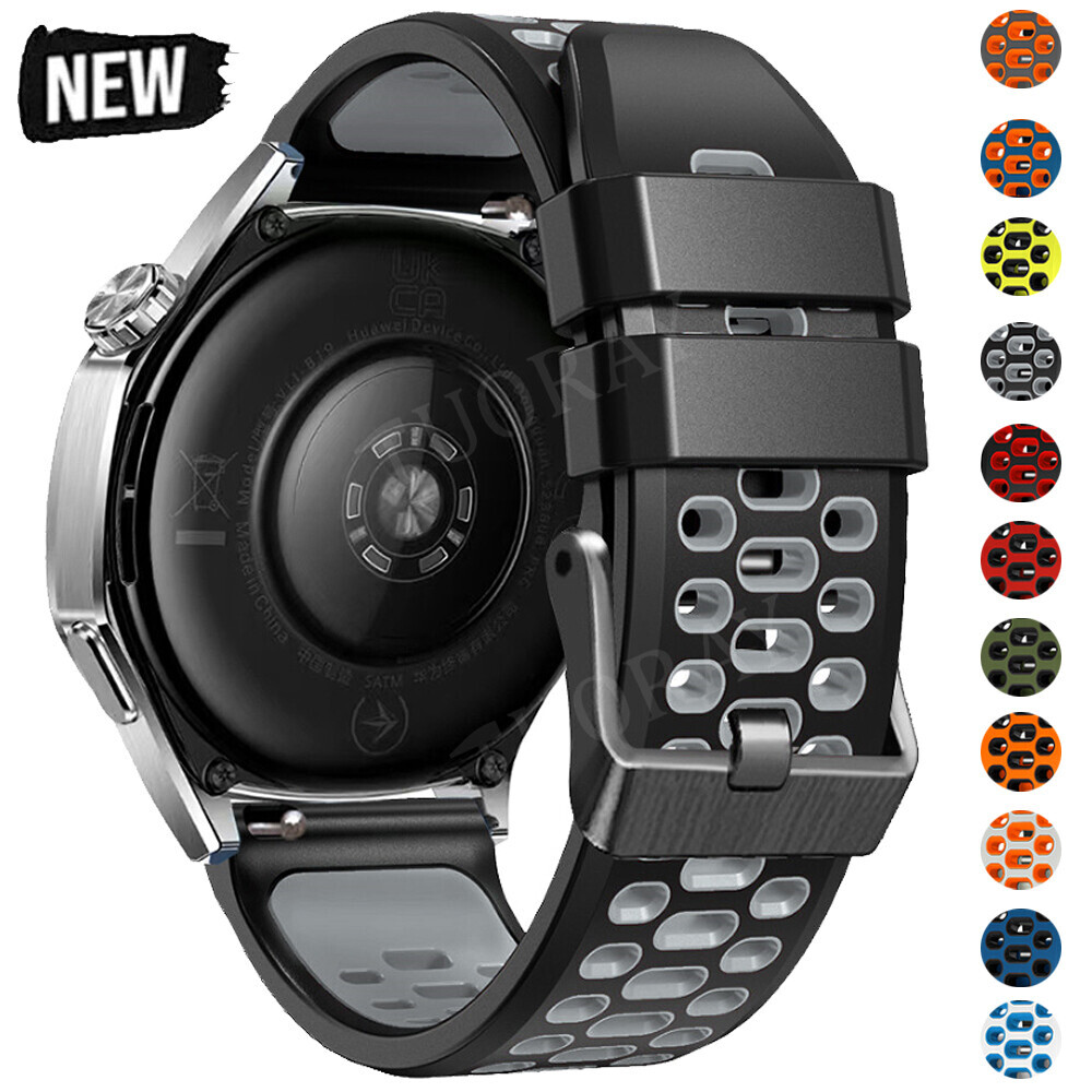 Silicone 22mm Sports Band For Huawei Samsung Garmin Amazfit Smart Watch Strap