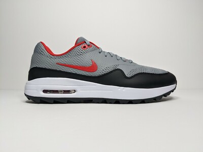 New Nike Air Max 1 G Golf Shoes Size Mens Grey Black Red CI7576