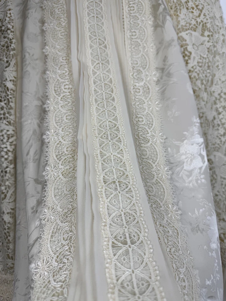 Erdem x HM Silk Lace Jacquard Blouse Crochet Creamy Ivory Top Size 6 US / 36 EU - Image 4 of 4