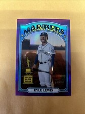 2021 Topps Heritage Chrome Purple Kyle Lewis All Star Rookie #101 Mariners