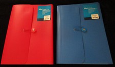 7 POCKET EXPANDING FILE FOLDER WITH TABS - DURABLE PLASTIC PROTECTS CONTENTS 