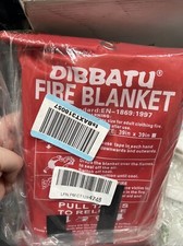 2-pack DIBBATU Fire Blanket for Home and Kitchen Fire Blankets Emergency 39"x39"