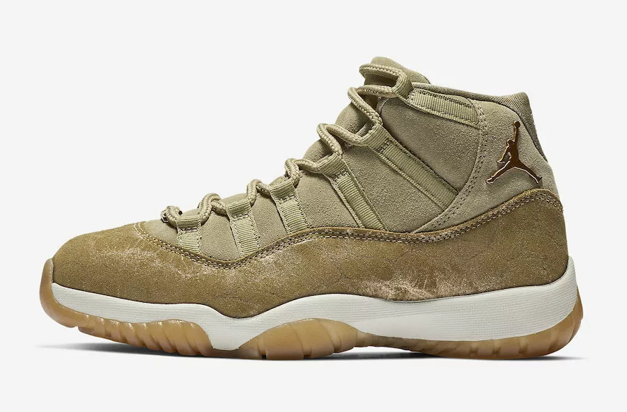 Nike WOMEN S Air Jordan XI 11 Retro Neutral Olive SIZE 8.5 BRAND