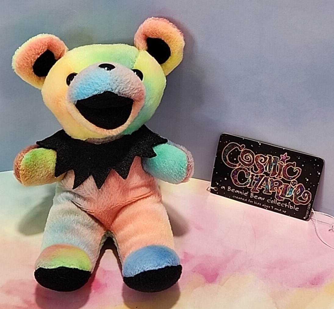 Vtg. 1997 Grateful Dead Cosmic Charlie 7” Bean Bear Plush by