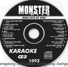 MALE 2000 MONSTER HITS KARAOKE CD G Vol-1092 NSYNC,CREED NEW IN WHITE SLEEVES