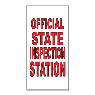 Official State Inspection Station Body Shop DECAL STICKER Retail Store ...