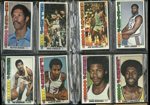 Juego de baloncesto Topps 1976 casi completo 139/144 EX a NUEVO Jabbar Missing Commons - Imagen 6 de 8