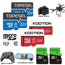 2Pack 32GB Micro SD Card SDHC Memory Card TF Class 10 High Speed TF Cards