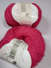GGH Linova Yarn-Pink-Lot of 2 Balls-Each Ball -109 Yards Cotton/Linen