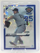 Ben Hess 2025 Prospect Edition Blue Ice Holo Prospect Ticket #’d/299 #193 ⭐️