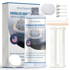 Gel Coat Repair Kit for Boats White , Marine Fiberglass Repair Kit, Fiberglass.