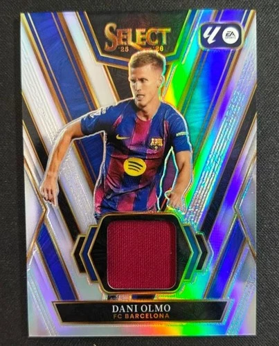 Dani Olmo 2025-26 Panini Select La Liga Swatches Jersey Silver #SW-DO