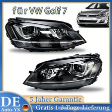 SCHEINWERFER LINKS RECHTS FÜR VW GOLF 7 -2012-2017- 5G CHROM BI-XENON D3S H7 LWR