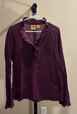 Tory Burch Stephanie Size 14 Blouse Purple