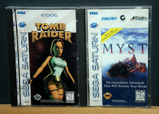 TOMB RAIDER & MYST  2 GAME LOT ( SEGA SATURN ) ESTED ALL ORIGINAL NTSC-U/C