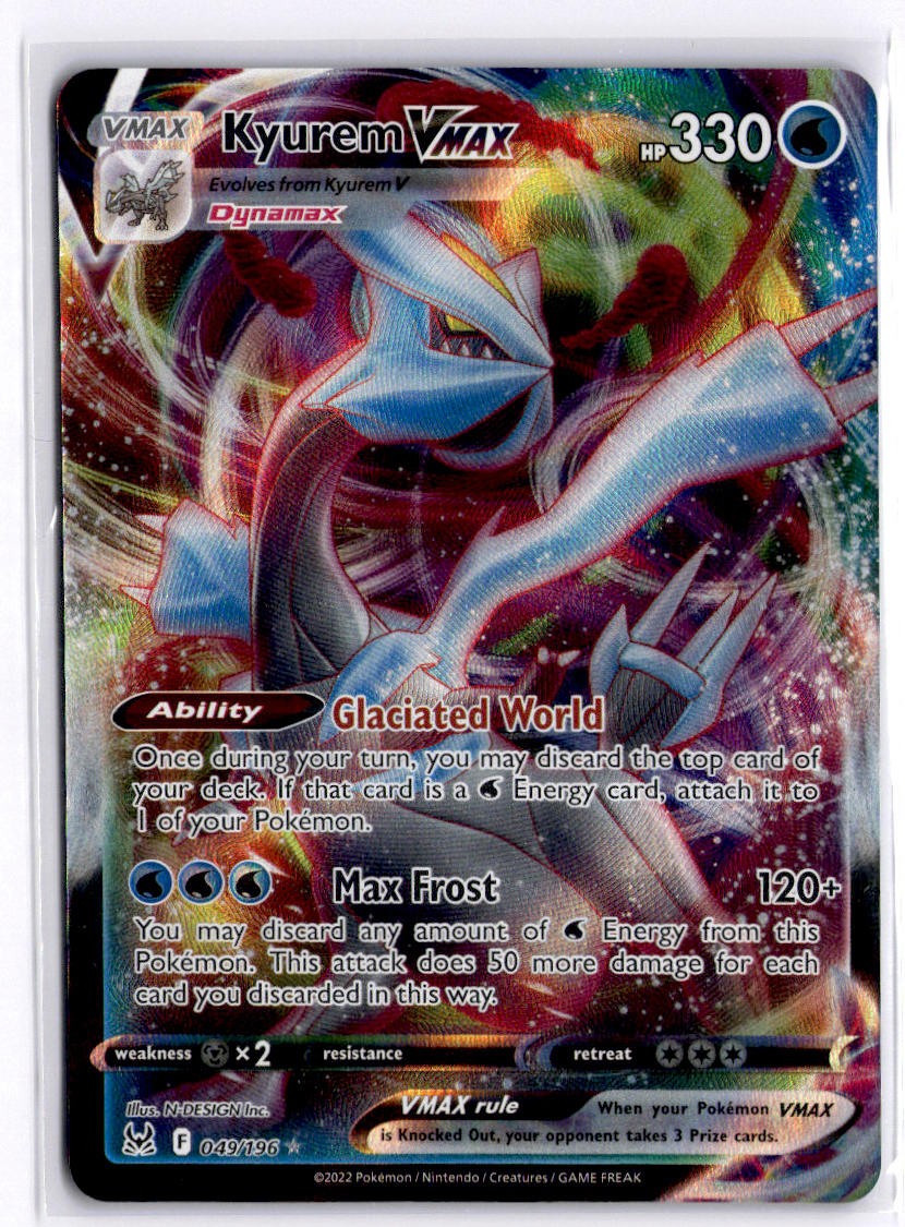 Kyurem VMAX SWSH11: Lost Origin 049/196 Pokemon SWSH11: Lost Origin NM