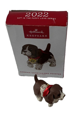 Hallmark  Keepsake German Shorthaired Pointer Ornament Puppy Love