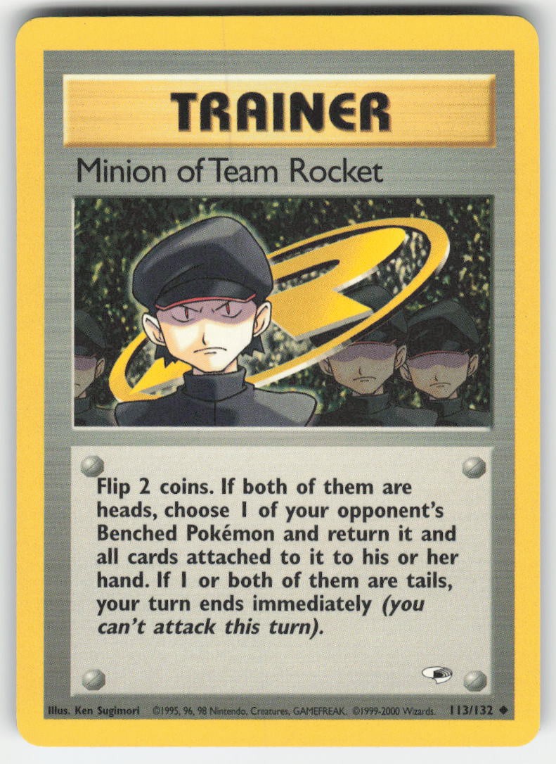 Minion of Team Rocket Unlimited Gym Heroes 113/132 NM