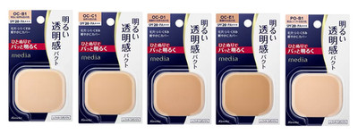 Kanebo media Bright Up Pact Powder Foundation Refill SPF20 5 Shades