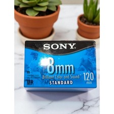 Sony 120 min 8 mm Standard Video Cassette P6-120MPL Blank , Brand New