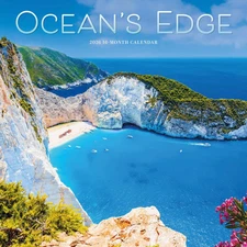 Carousel Calendars,  Oceans Edge 2026 Wall Calendar, 12'' X 12'', 16-Month Calen