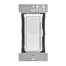 Leviton Decora Digital White 450 W Bluetooth Dimmer and Timer
