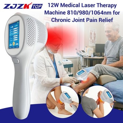 12W High Power Class IV Laser Therapy Device 810 980 1064nm Rapid Pain Relief