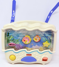 FULL WORKS Vintage Fisher Price Ocean Wonders Aquarium Crib Soother Music Light