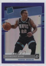 2020-21 Panini Donruss Optic Rated Rookie Purple Prizm Desmond Bane #180 0m89