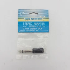 Vintage Jebsee MODEL 737 STEREO ADAPTER 1/4" STEREO PLUG TO 3.5mm STEREO JACK