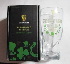 GUINNESS STOUT St Patricks Festival TOGETHER AGAIN Clear GLASS 2019 MALAYSIA
