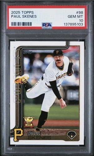 2025 Topps Series 1 Paul Skenes #98 Rookie Base PSA 10 Pittsburgh Pirates