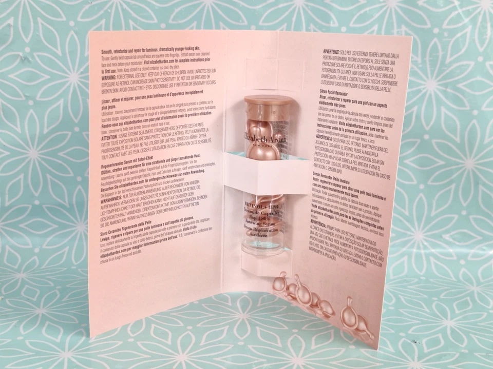 ELIZABETH ARDEN RETINOL + HPR Ceramida Crema y Cápsulas Renovadoras Rápidas de la Piel Mini Foto 4 de 4